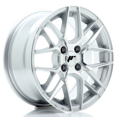 Japan Racing JR-28 18x8.5" (5 trous - sur mesure) ET40, Gris Argenté / Poli