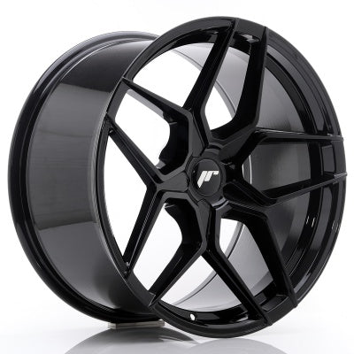 Japan Racing JR-34 Extreme Concave 20x10" (5 trous - sur mesure) ET40, Noir Brillant