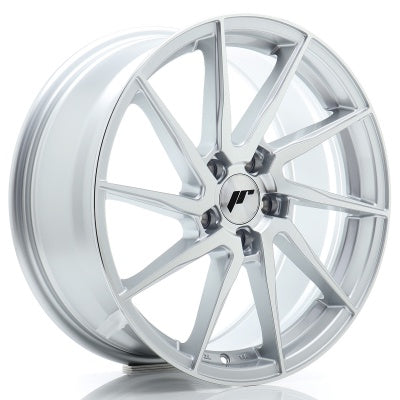 Japan Racing JR-36 Extreme Concave 18x9" (5 trous - sur mesure) ET20-48, Gris Argenté / Poli