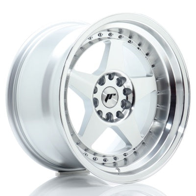 Japan Racing JR-6 16x9" (4 & 5 trous - sur mesure) ET20, Gris Argenté / Poli