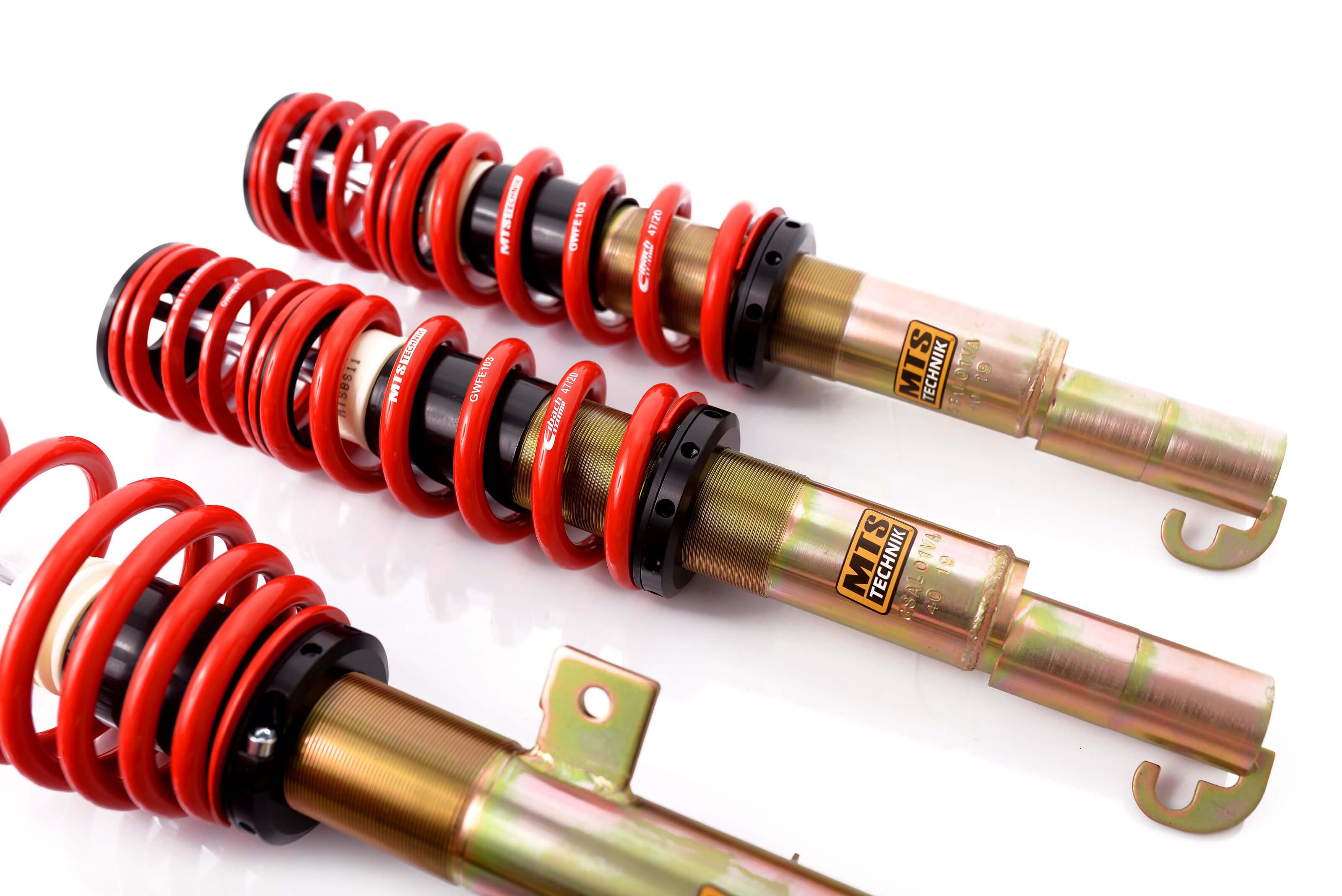 Combinés Filetés MTS Technik Alfa Romeo 147 (937) — Finition Gold — vue 3 [Gold]
