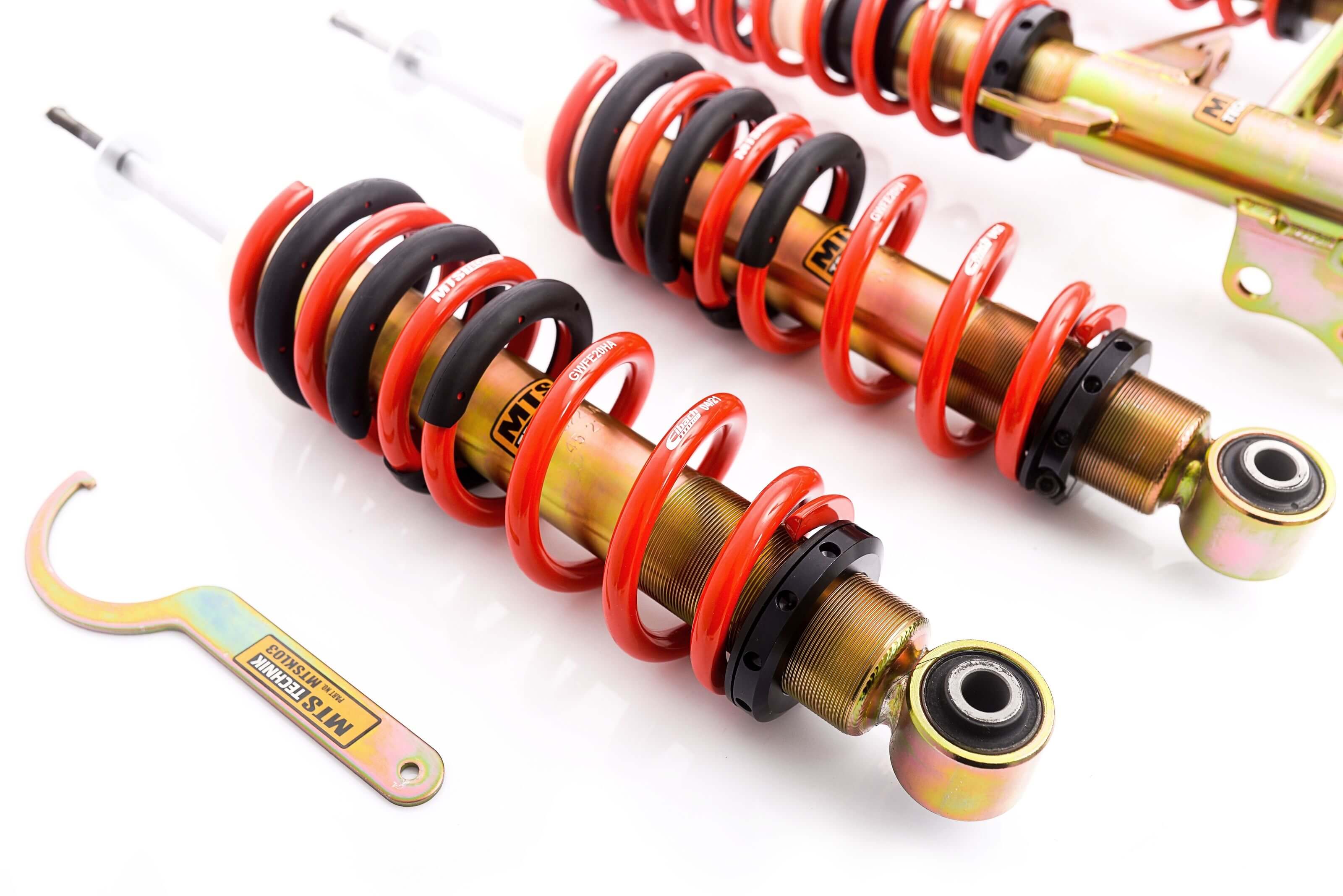 Combinés Filetés MTS Technik Audi 80 B4 Avant (8C) — Finition Gold — vue 2 [Gold]