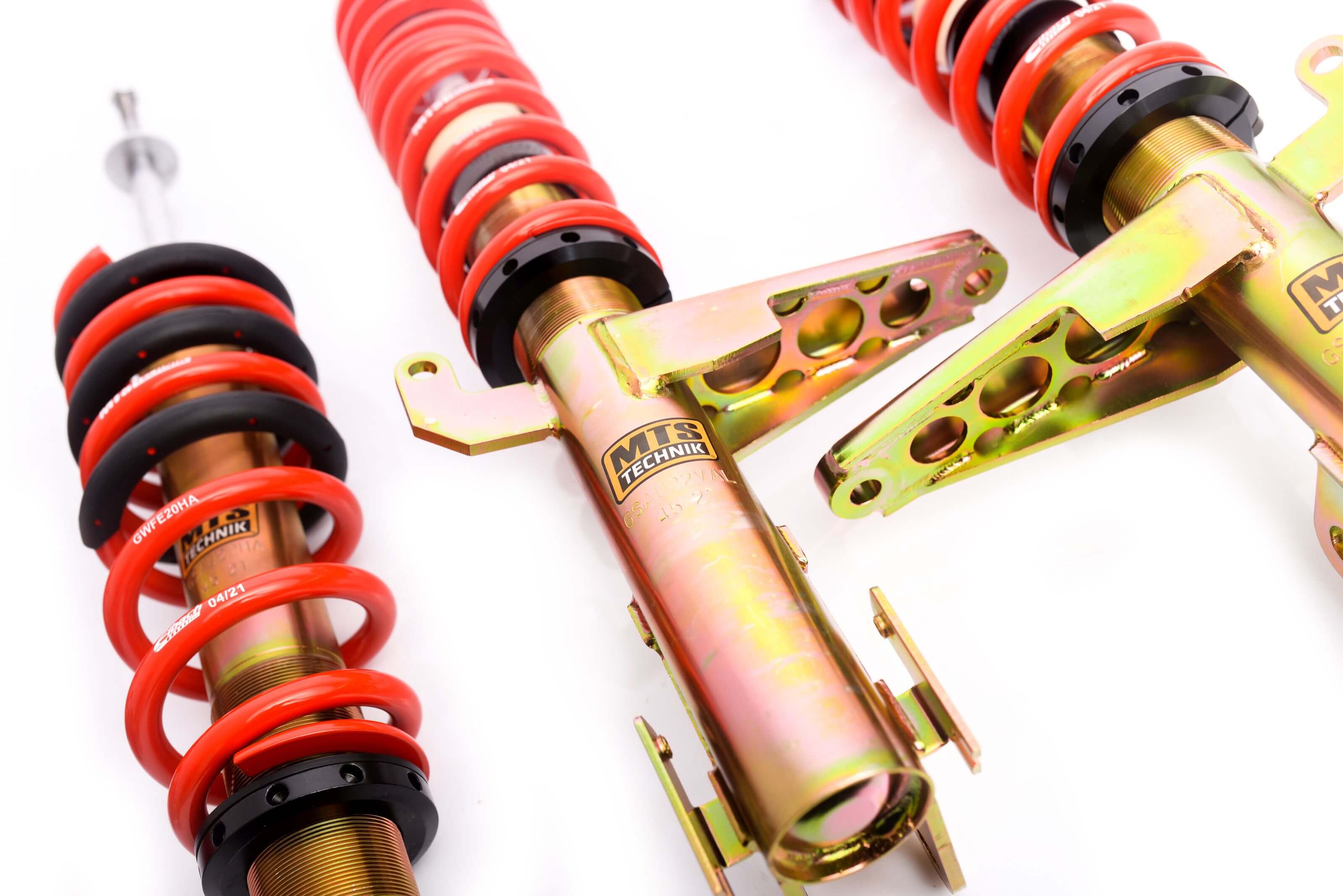 Combinés Filetés MTS Technik Audi 80 B4 Avant (8C) — Finition Gold — vue 3 [Gold]