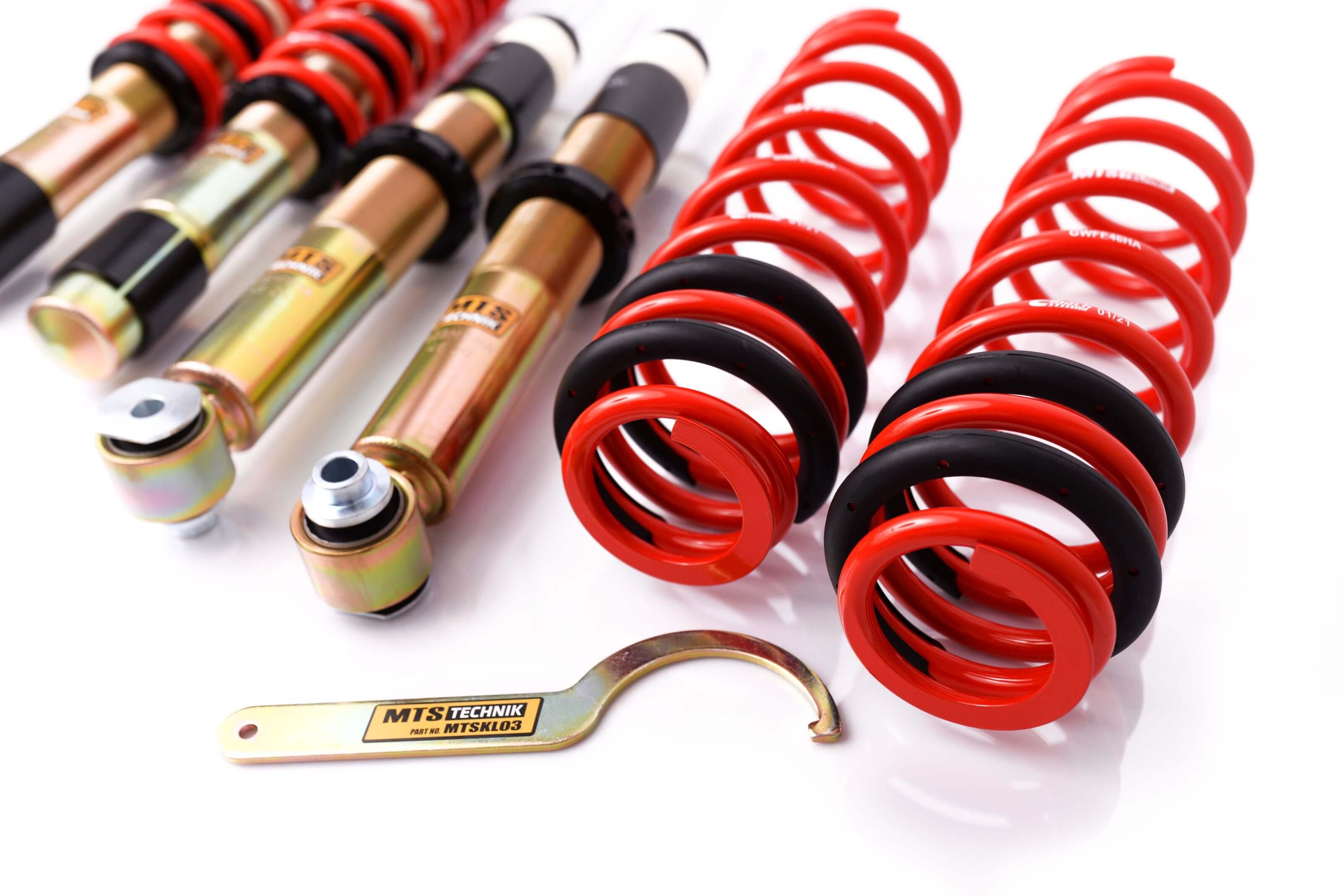 Combinés Filetés MTS Technik BMW Série 5 (E39) — Finition Gold — vue 4 [Gold]