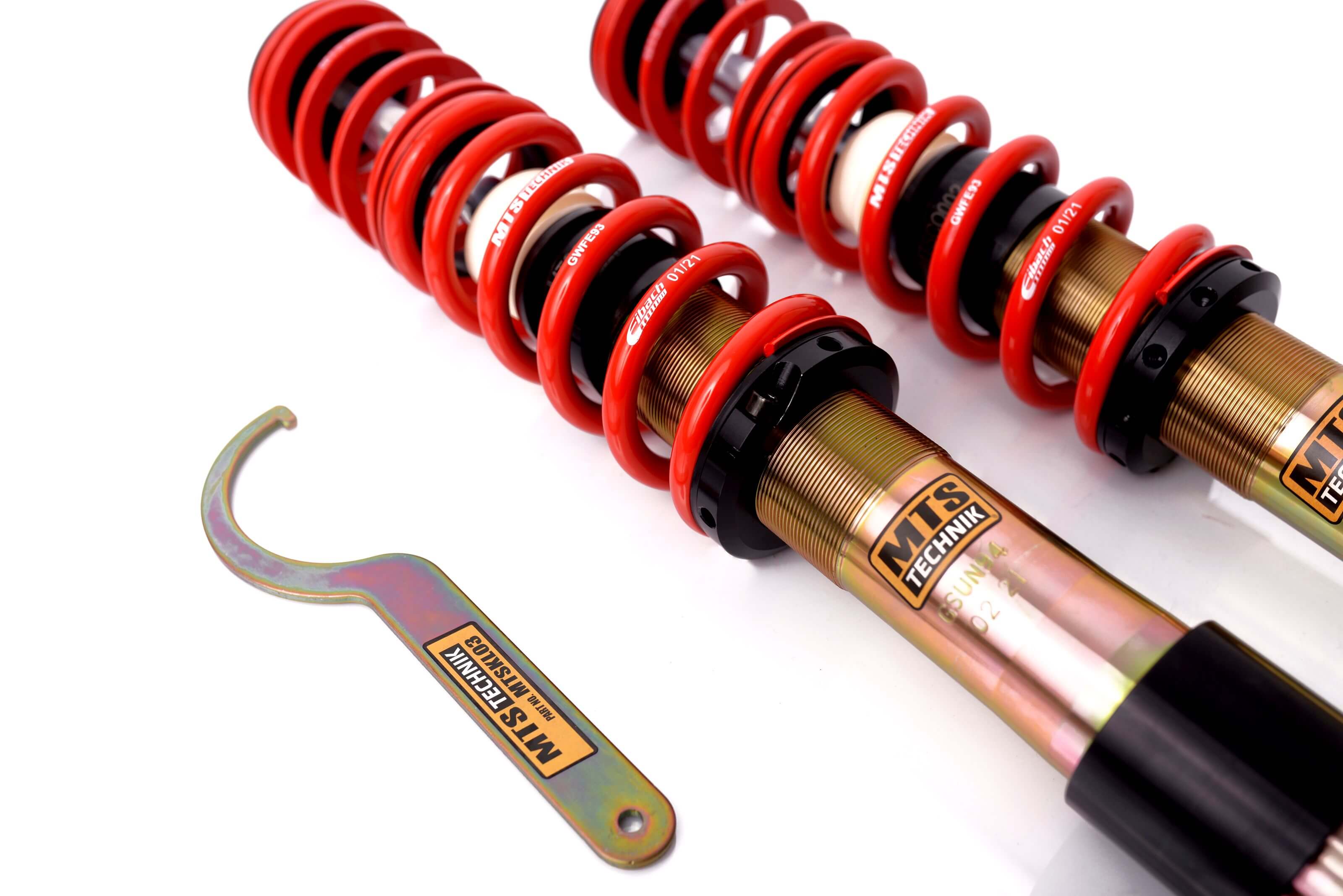 Combinés Filetés MTS Technik BMW Série 5 Touring (E61) — Finition Gold — vue 3 [Gold]