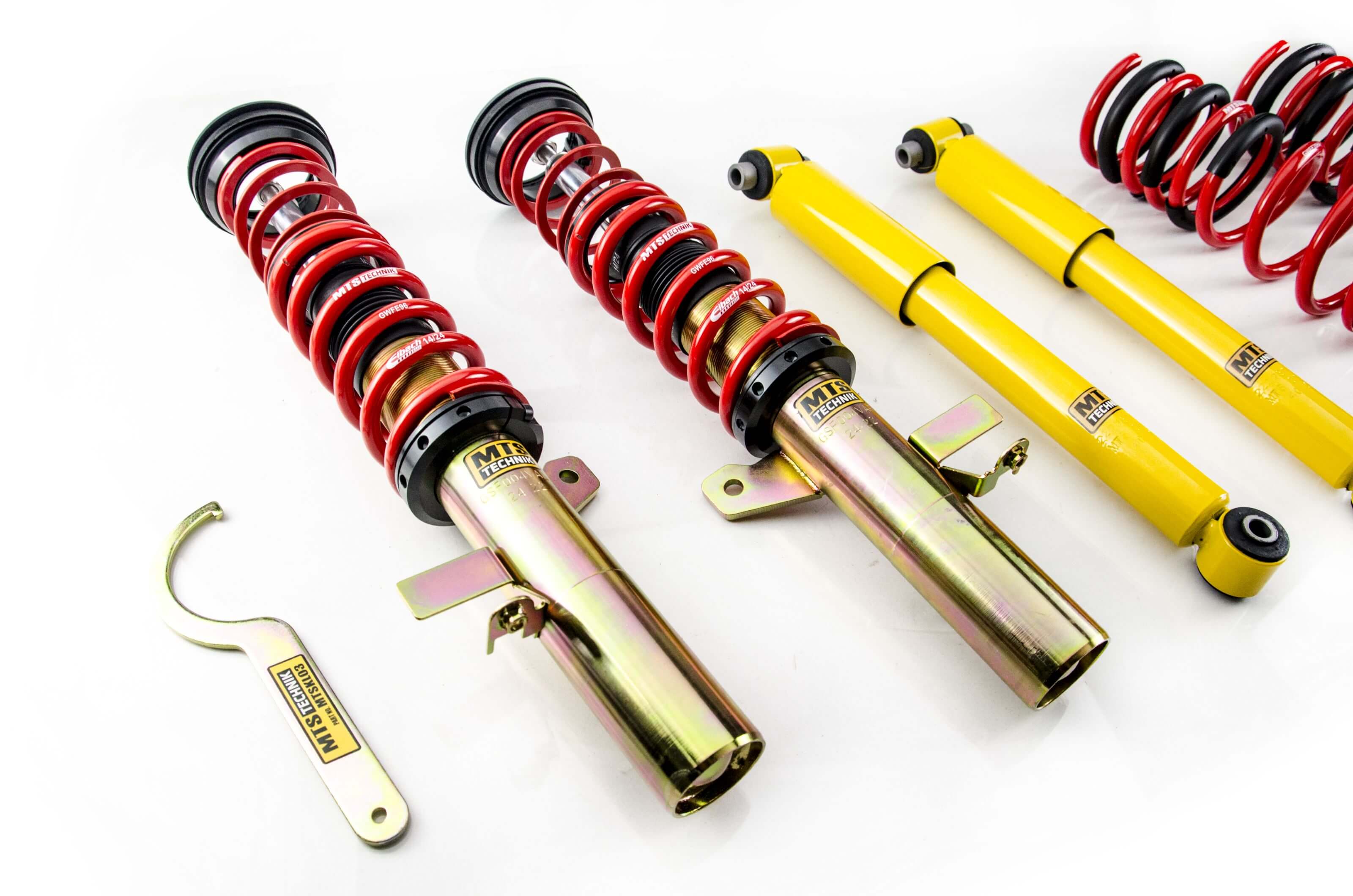 Combinés Filetés MTS Technik Ford Focus III Turnier (DYB) — Finition Gold — vue 2 [Gold]