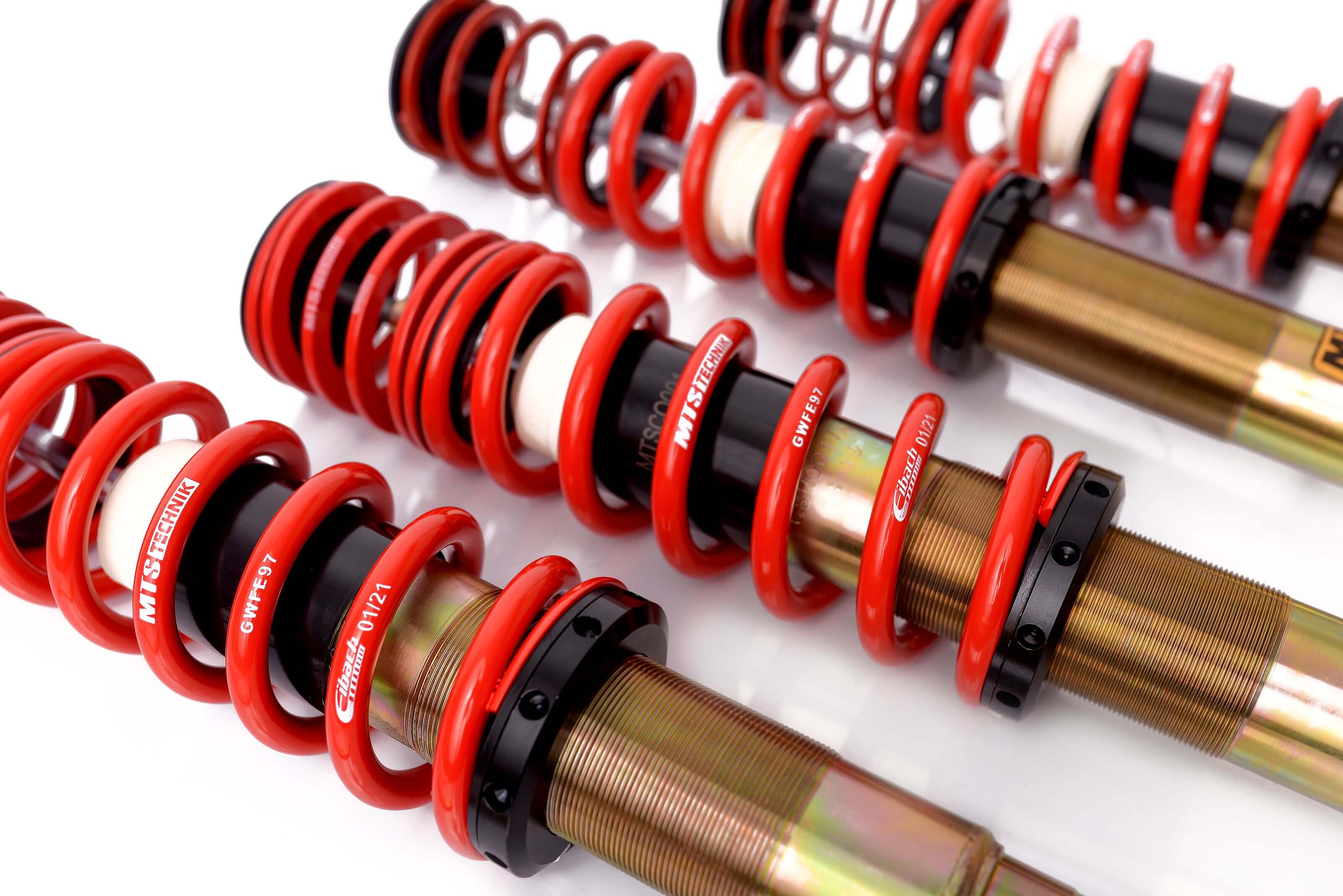 Combinés Filetés MTS Technik Honda Civic VI (MA/MB) — Finition Gold — vue 2 [Gold]