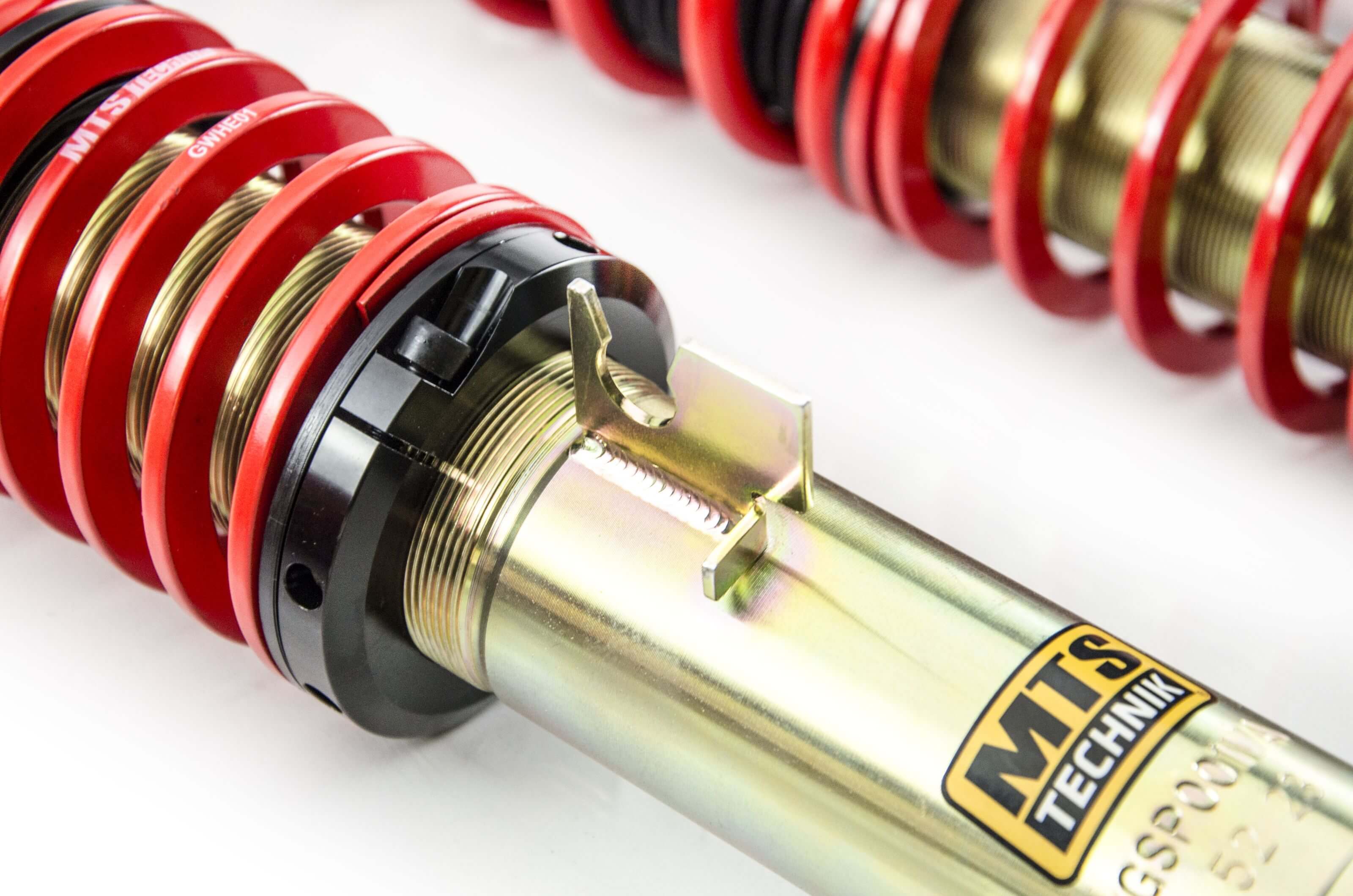 Combinés Filetés MTS Technik Porsche Boxster (986) — Finition Gold — vue 4 [Gold]