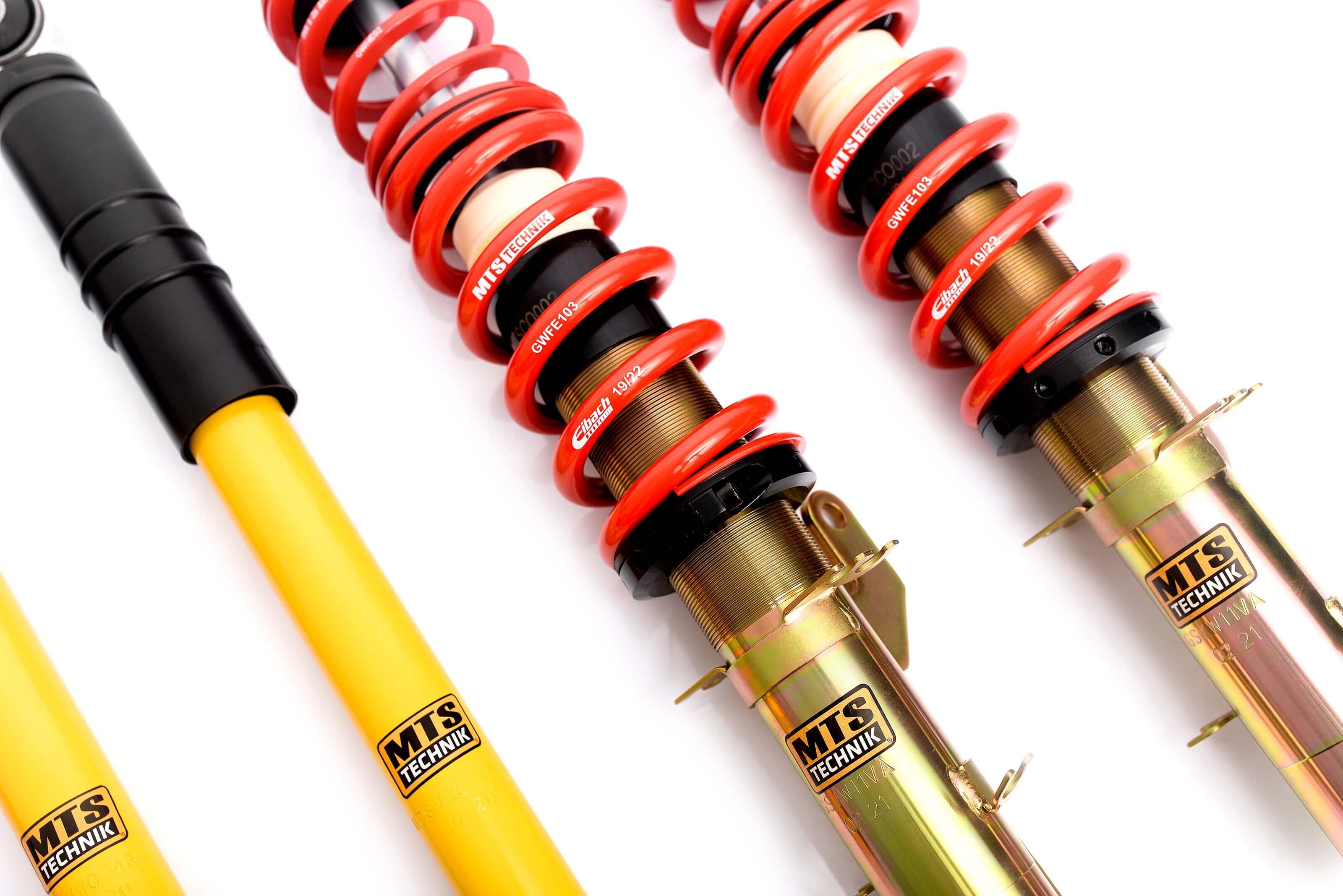 Combinés Filetés MTS Technik Audi A3 (8L) quattro — Finition Gold — vue 4 [Gold]