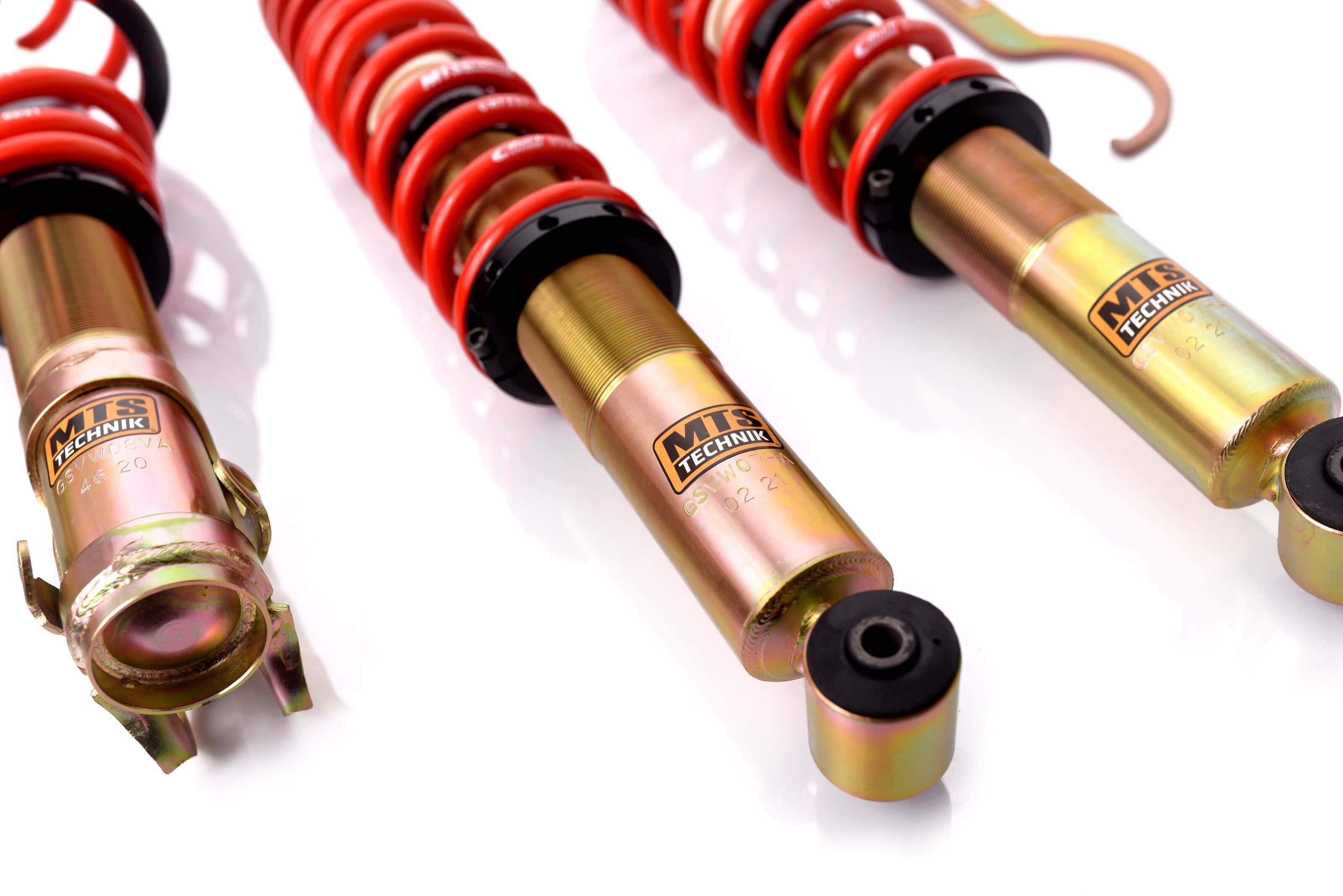 Combinés Filetés MTS Technik Volkswagen Polo (6N) — Finition Gold — vue 3 [Gold]