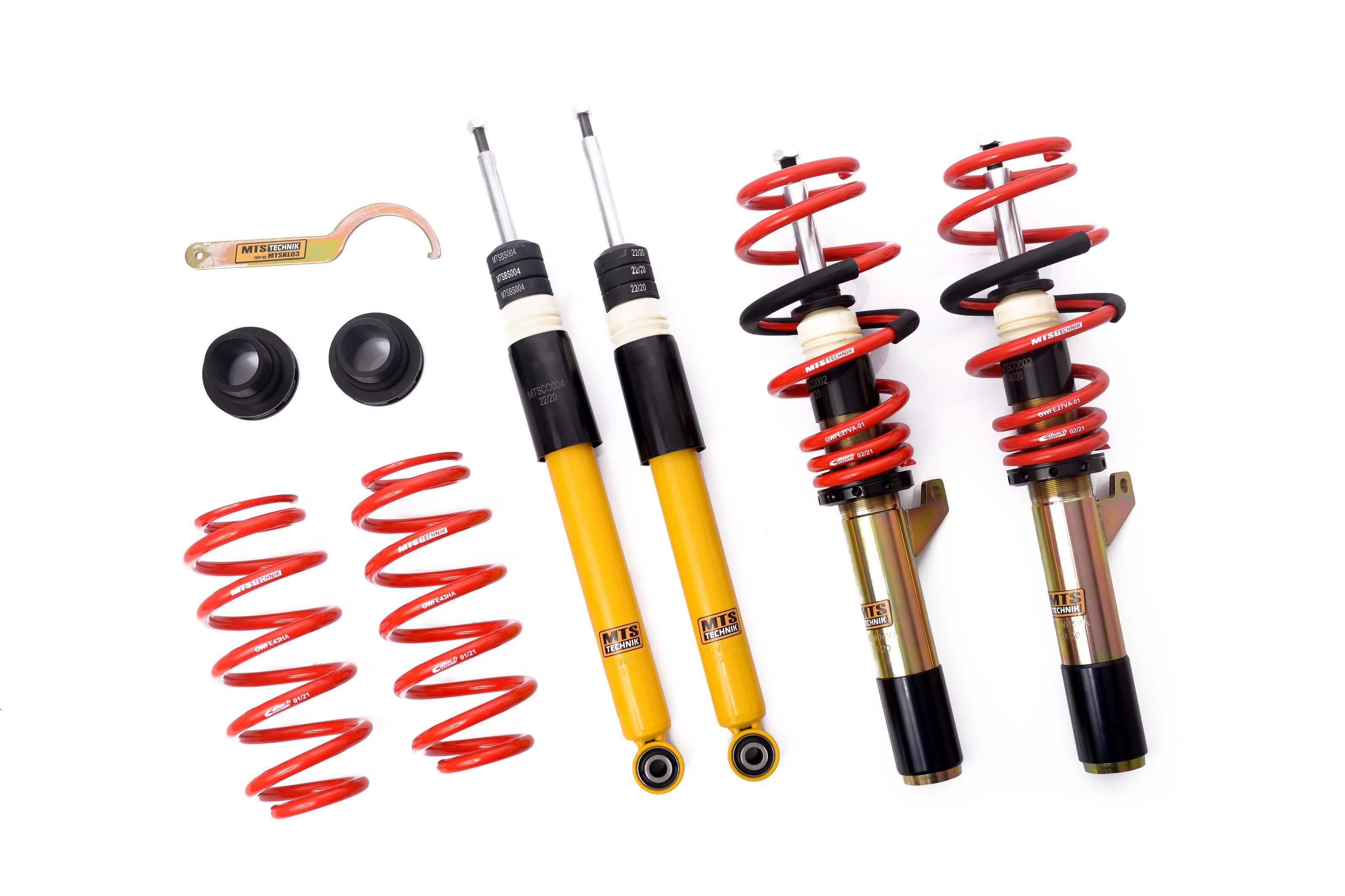 Combinés Filetés MTS Technik Volkswagen Tiguan (5N) — Finition Gold [Gold]