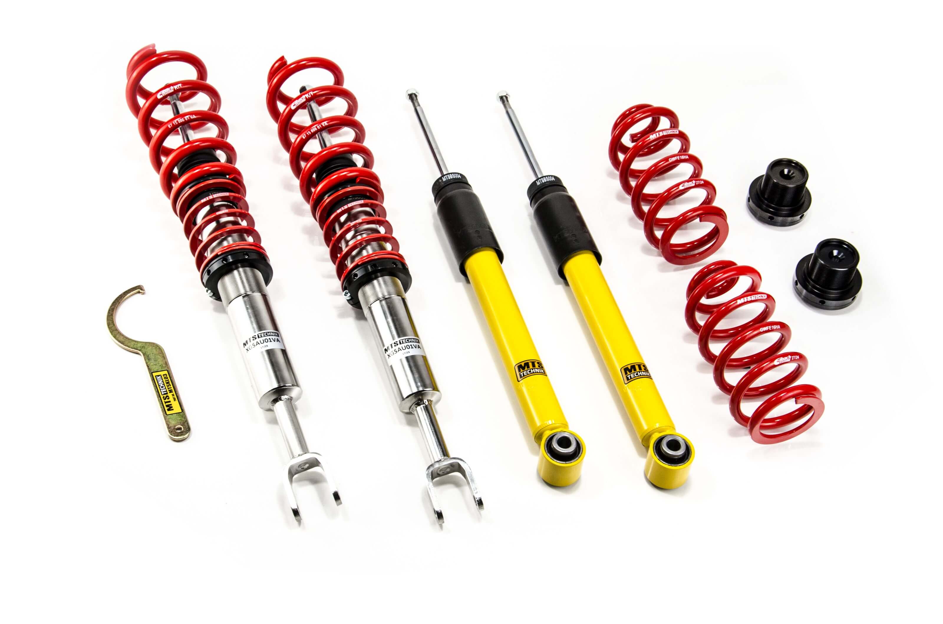 Combinés Filetés MTS Technik Audi A4 B6 (8E) — Finition Inox [Inox]