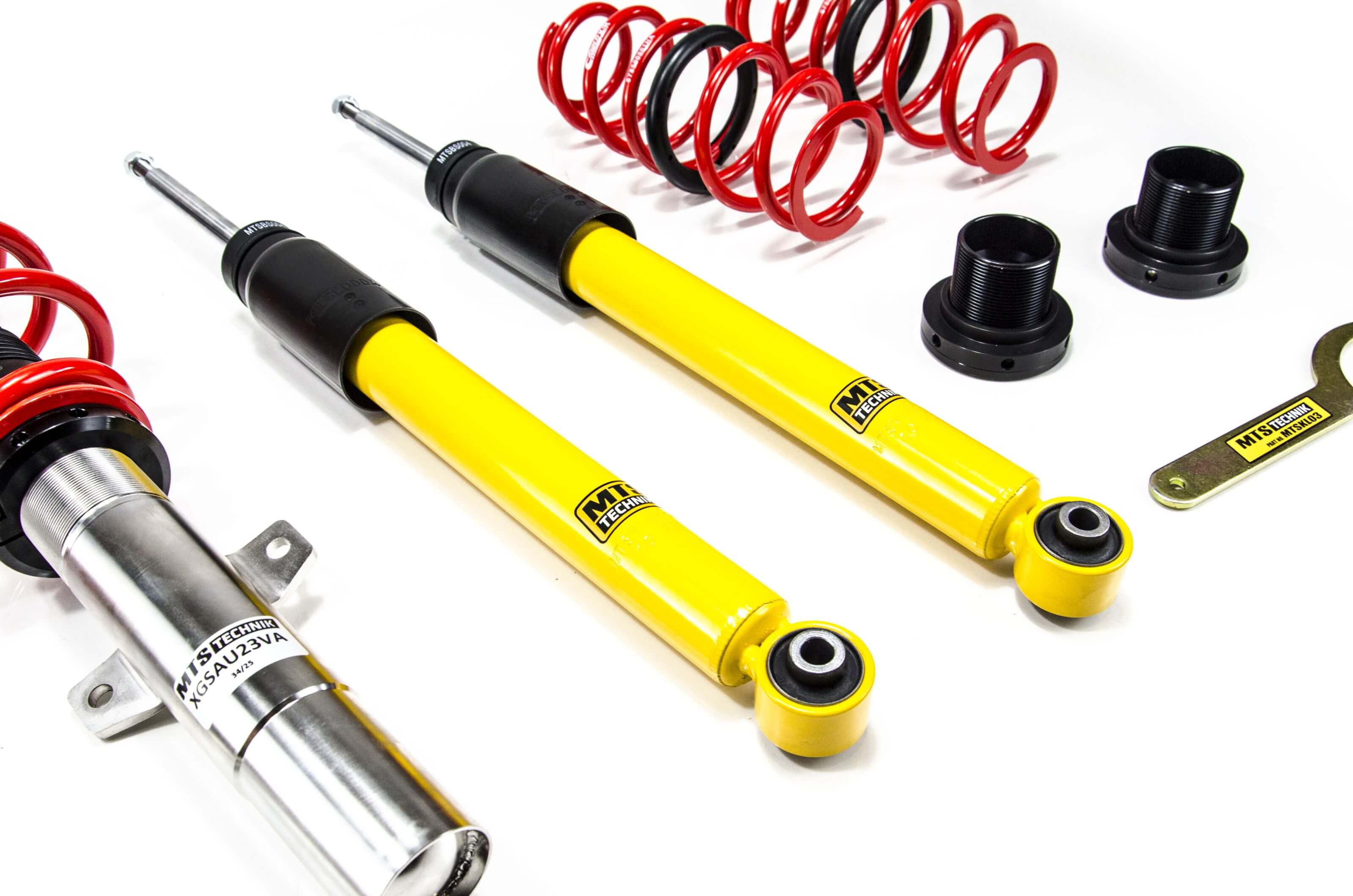 Combinés Filetés MTS Technik Volkswagen Polo VI (AW/BZ/AE) — Finition Inox — vue 4 [Inox]