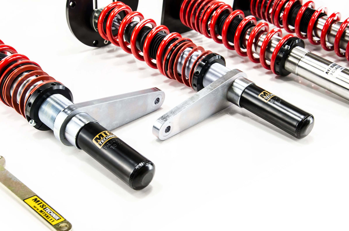 Combinés Filetés MTS Technik Audi 100 C3 Avant (44) — Finition Inox — vue 4 [Inox]