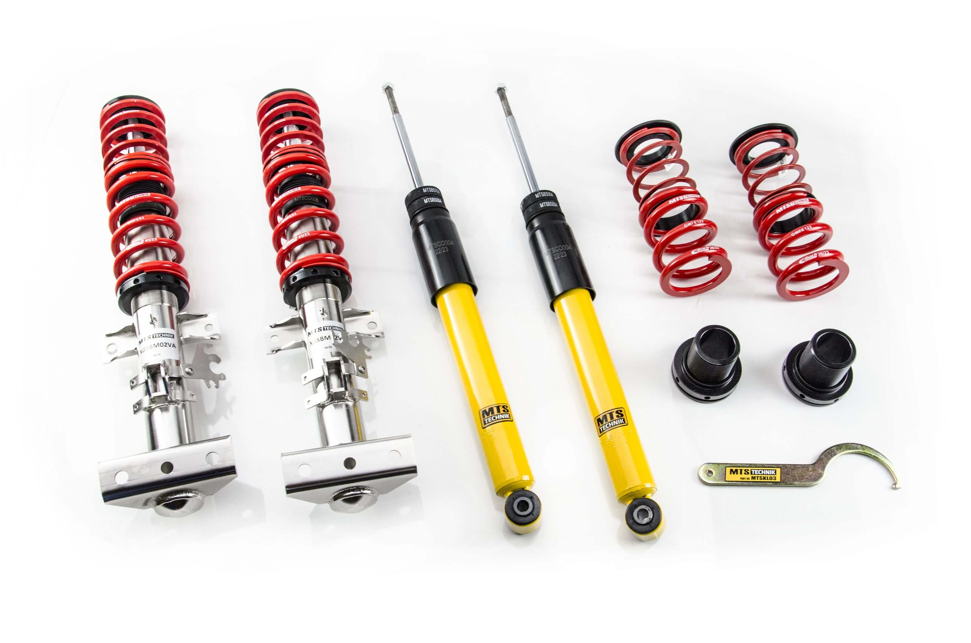 Combinés Filetés MTS Technik BMW Série 3 (E36) — Finition Inox [Inox]