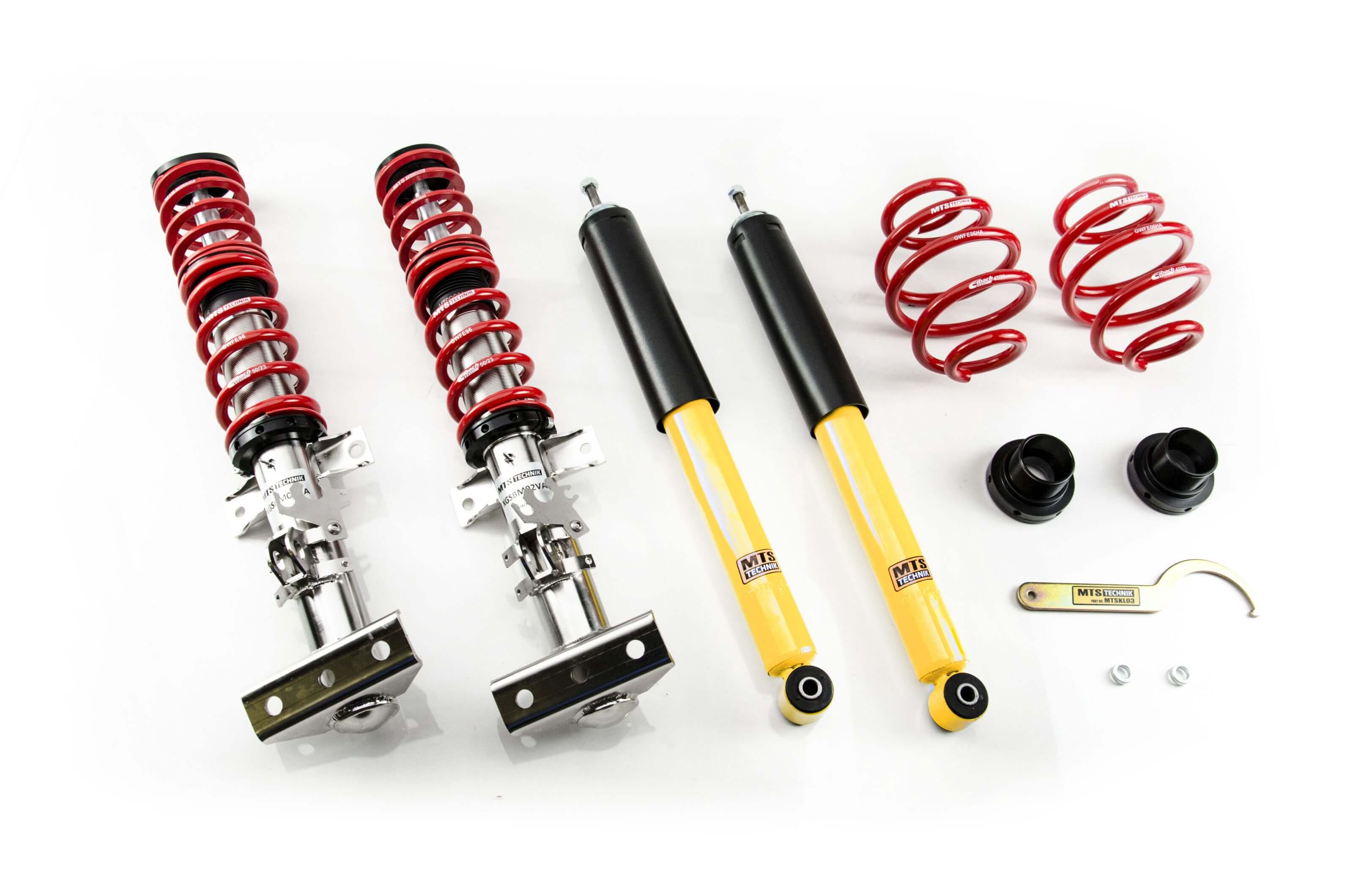 Combinés Filetés MTS Technik BMW Série 3 Compact (E36) — Finition Inox [Inox]