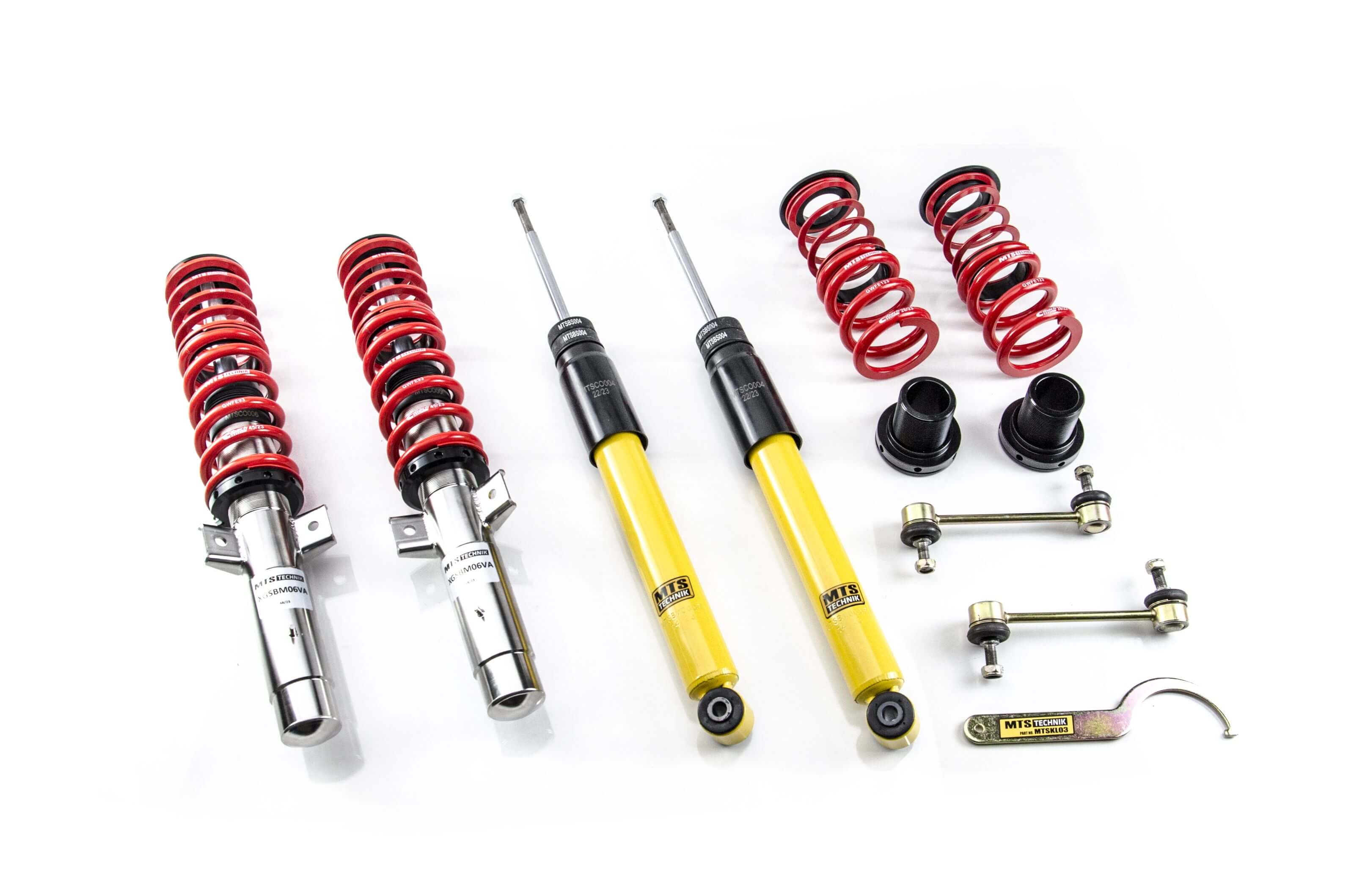 Combinés Filetés MTS Technik BMW Série 3 (E46) — Finition Inox [Inox]