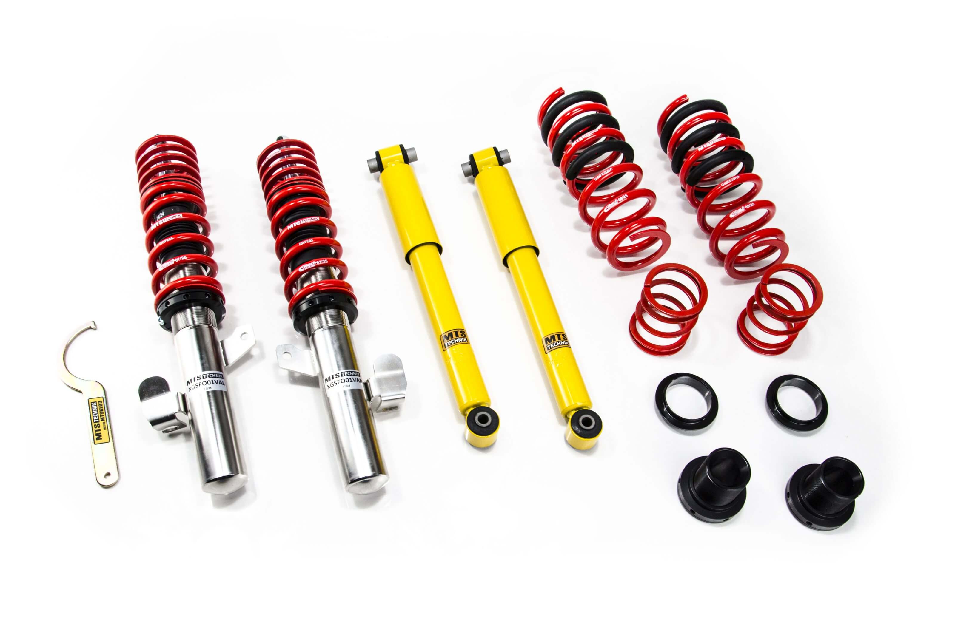 Combinés Filetés MTS Technik Ford Focus II Turnier (DA) — Finition Inox [Inox]