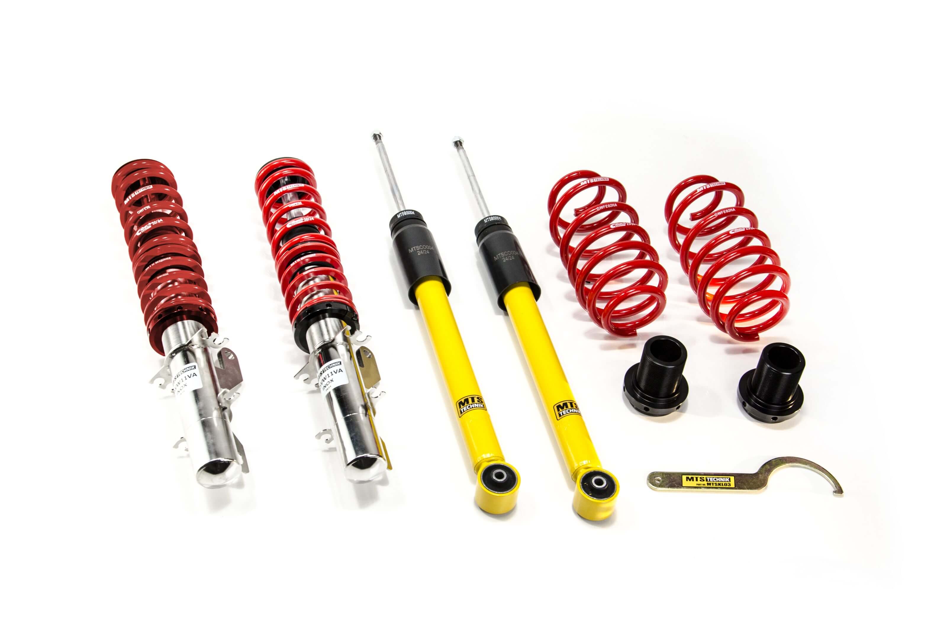 Combinés Filetés MTS Technik Seat Toledo II (1M) — Finition Inox [Inox]