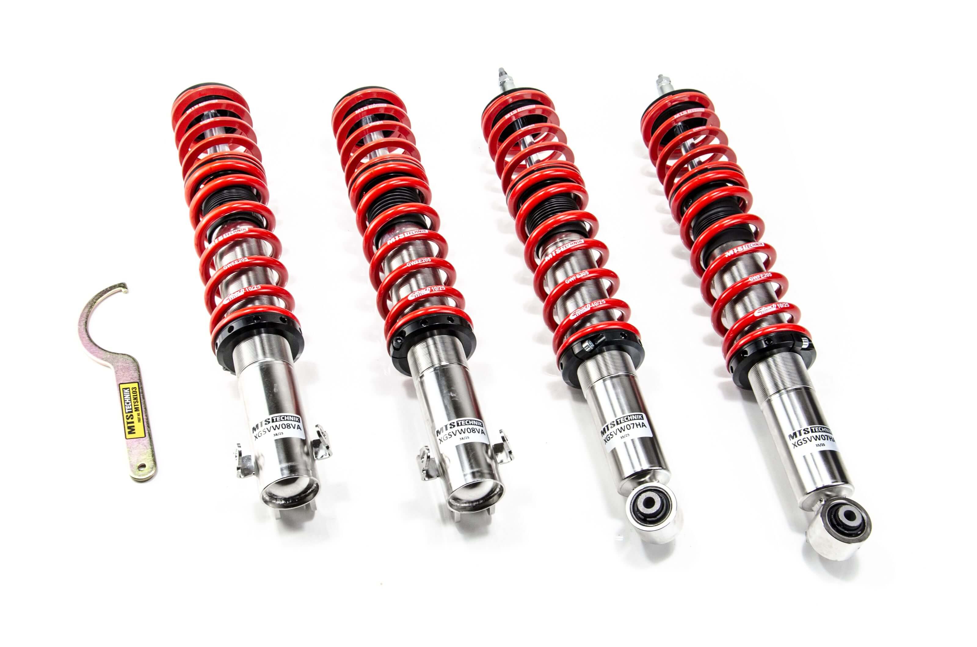 Combinés Filetés MTS Technik Volkswagen Polo Variant (6V) — Finition Inox [Inox]