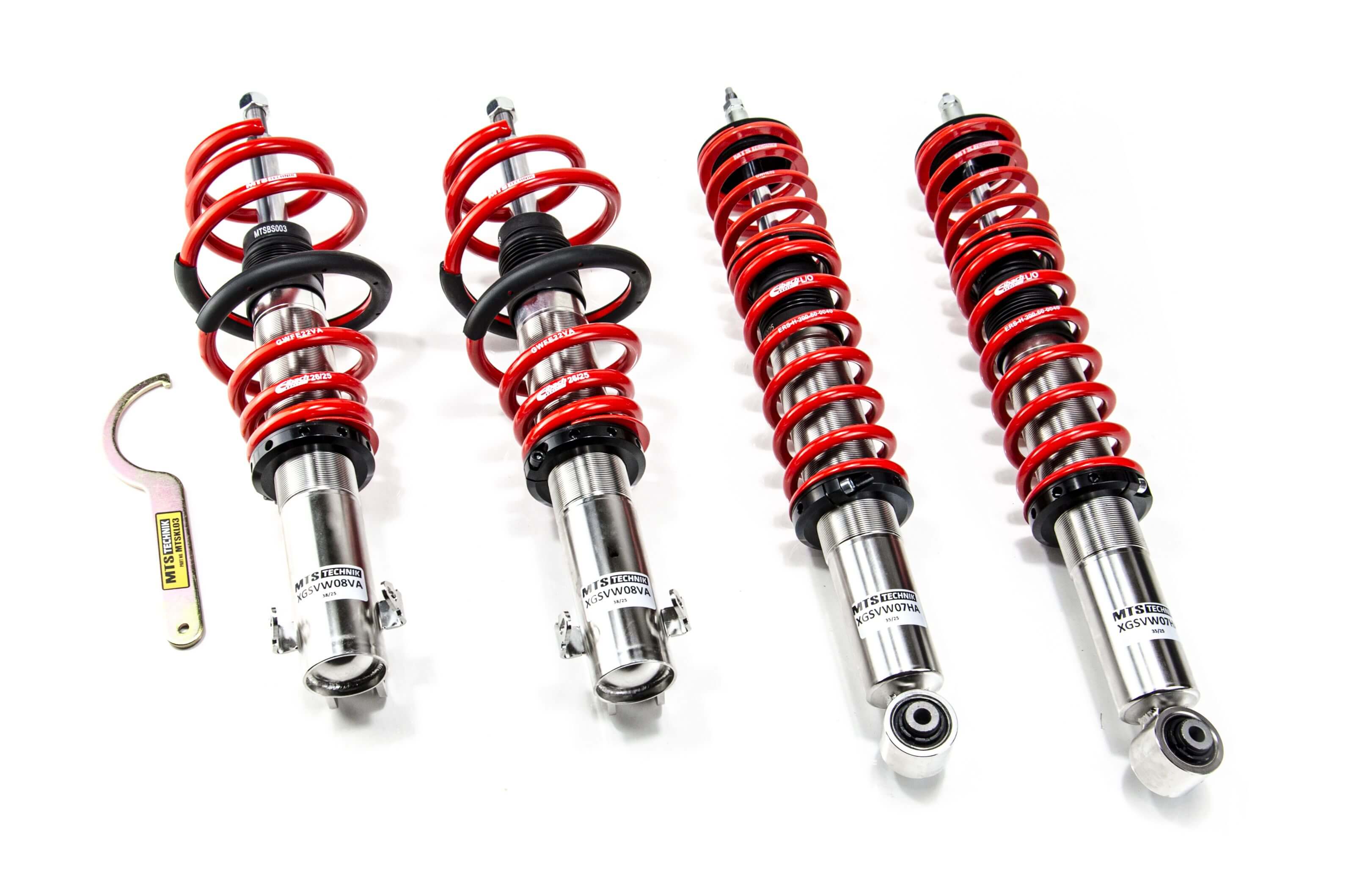 Combinés Filetés MTS Technik Volkswagen Polo (6N) — Finition Inox [Inox]