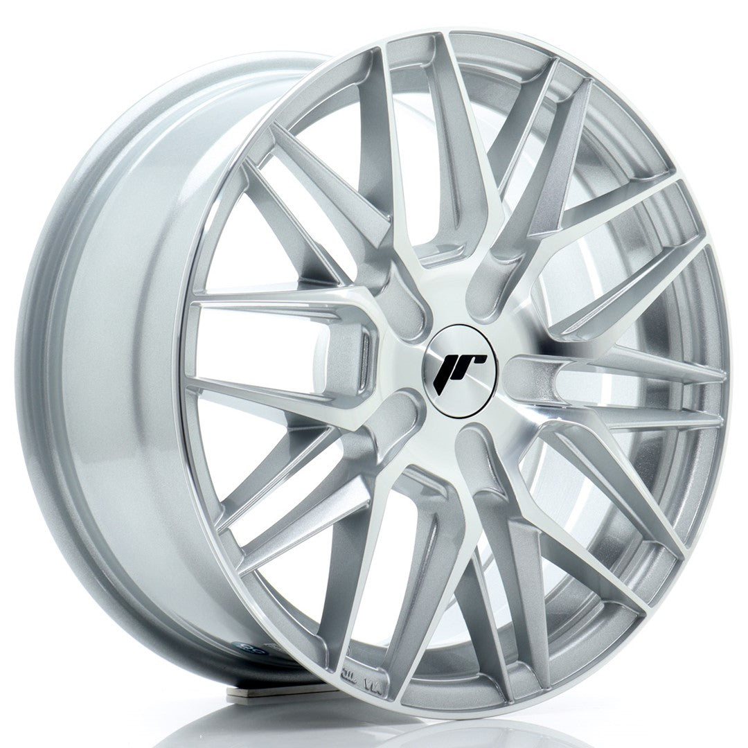 Japan Racing JR-28 16x7" (4 & 5 trous - sur mesure) ET20-40, Gris Argenté