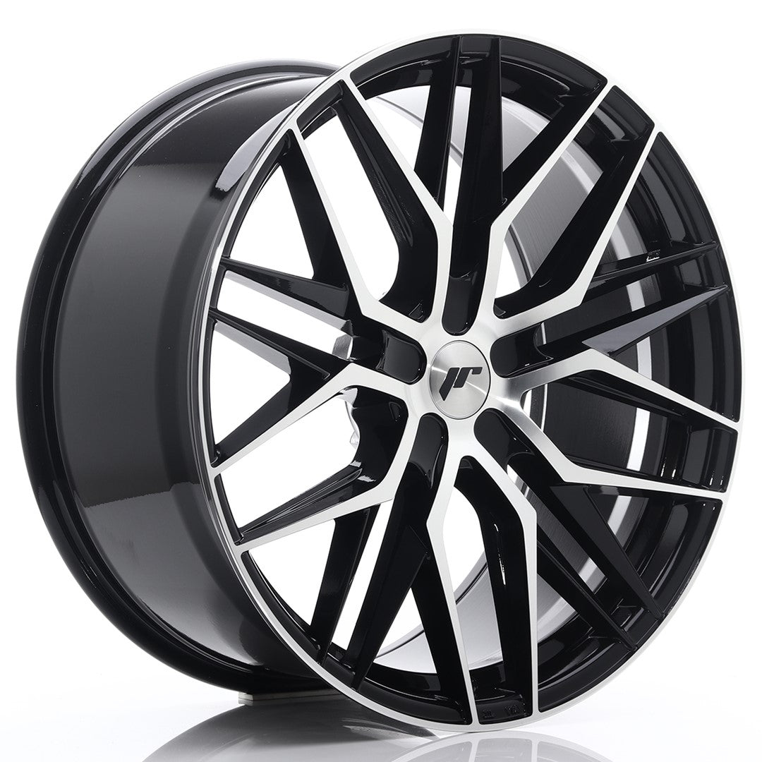 Japan Racing JR-28 Extreme Concave 22x10.5" (5 trous - sur mesure) ET15-50, Noir / Poli