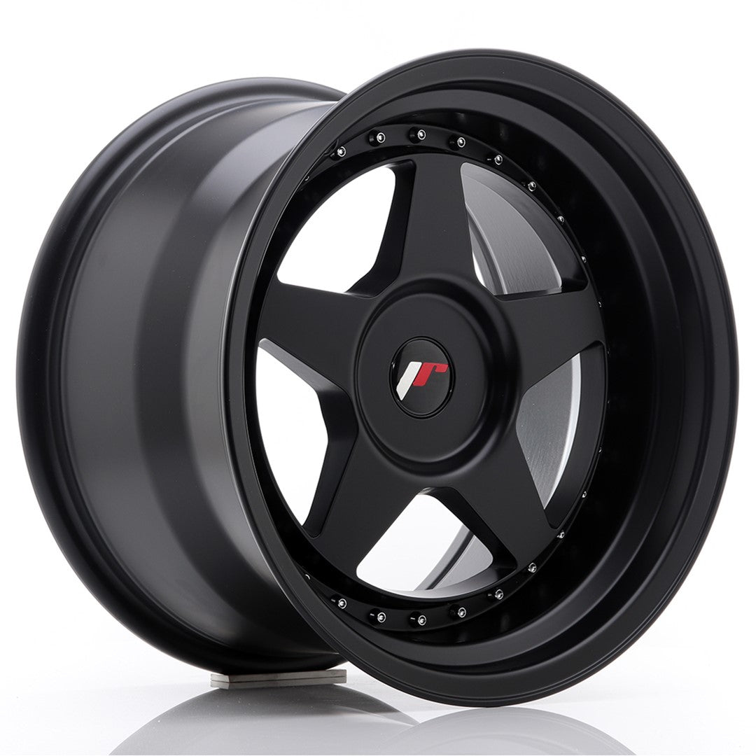 Japan Racing JR-6 17x10" (4 & 5 trous - sur mesure) ET20, Noir Mat / Satiné