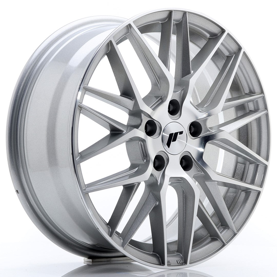 Japan Racing JR-28 17x7" 5x100 ET35, Gris Argenté / Poli