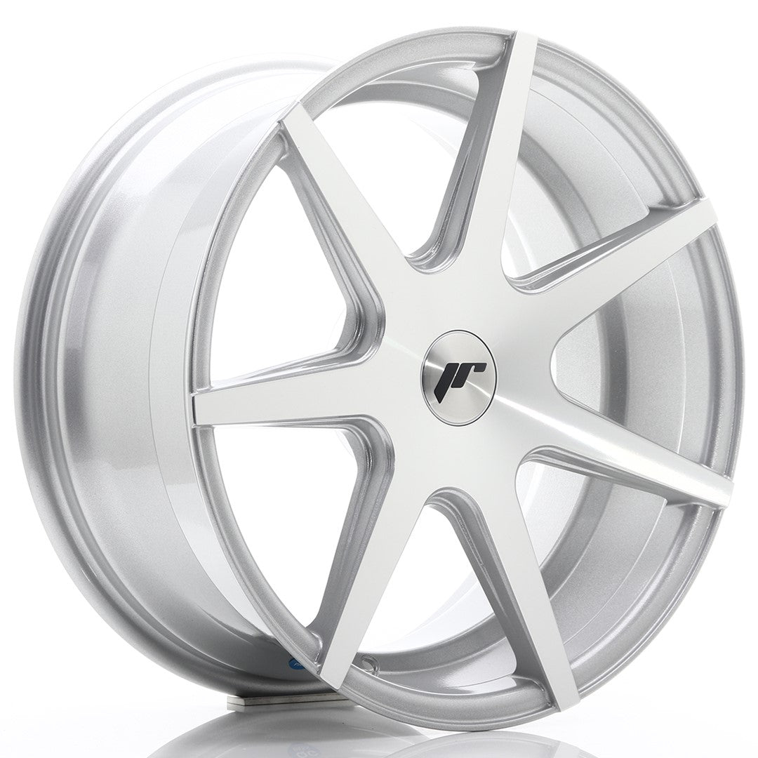 Japan Racing JR-20 18x8.5" (4 & 5 trous - sur mesure) ET25-40, Gris Argenté / Poli