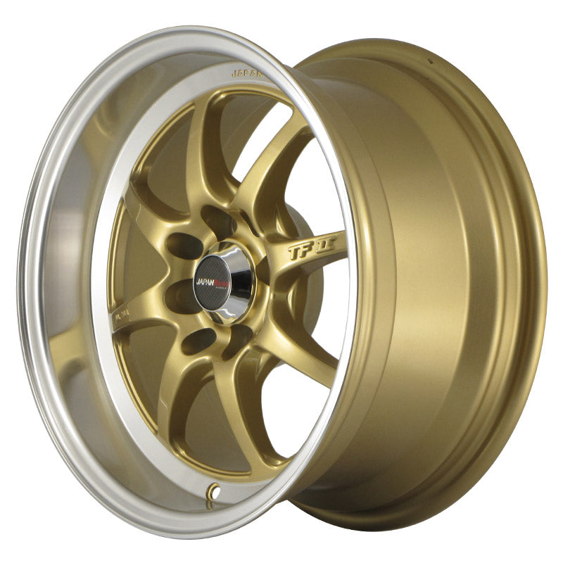 Japan Racing TF-2 15x7.5" 4x100/114.3 ET30, Dorée