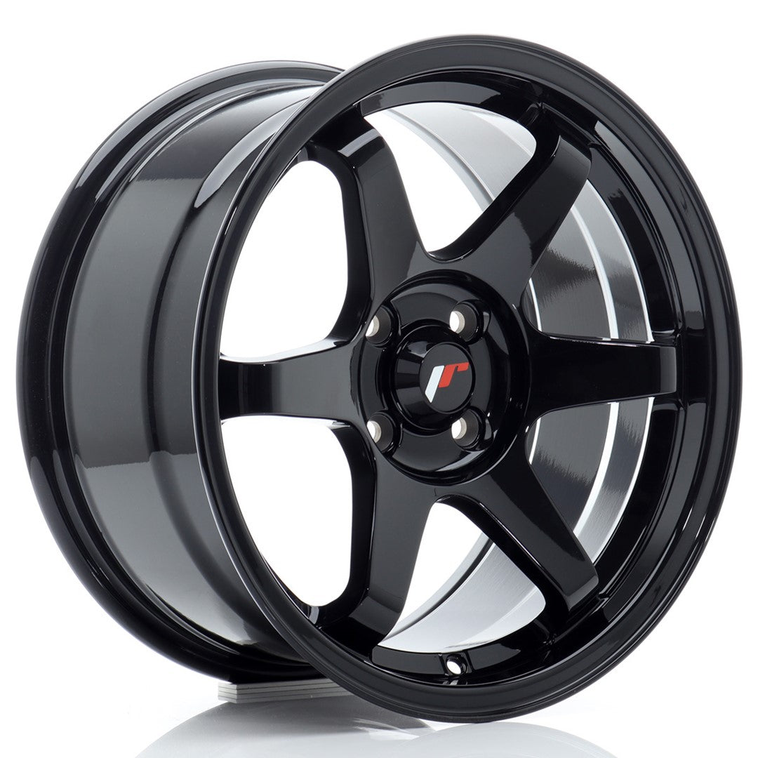 Japan Racing JR-3 16x8" 4x100 ET25, Noir Brillant