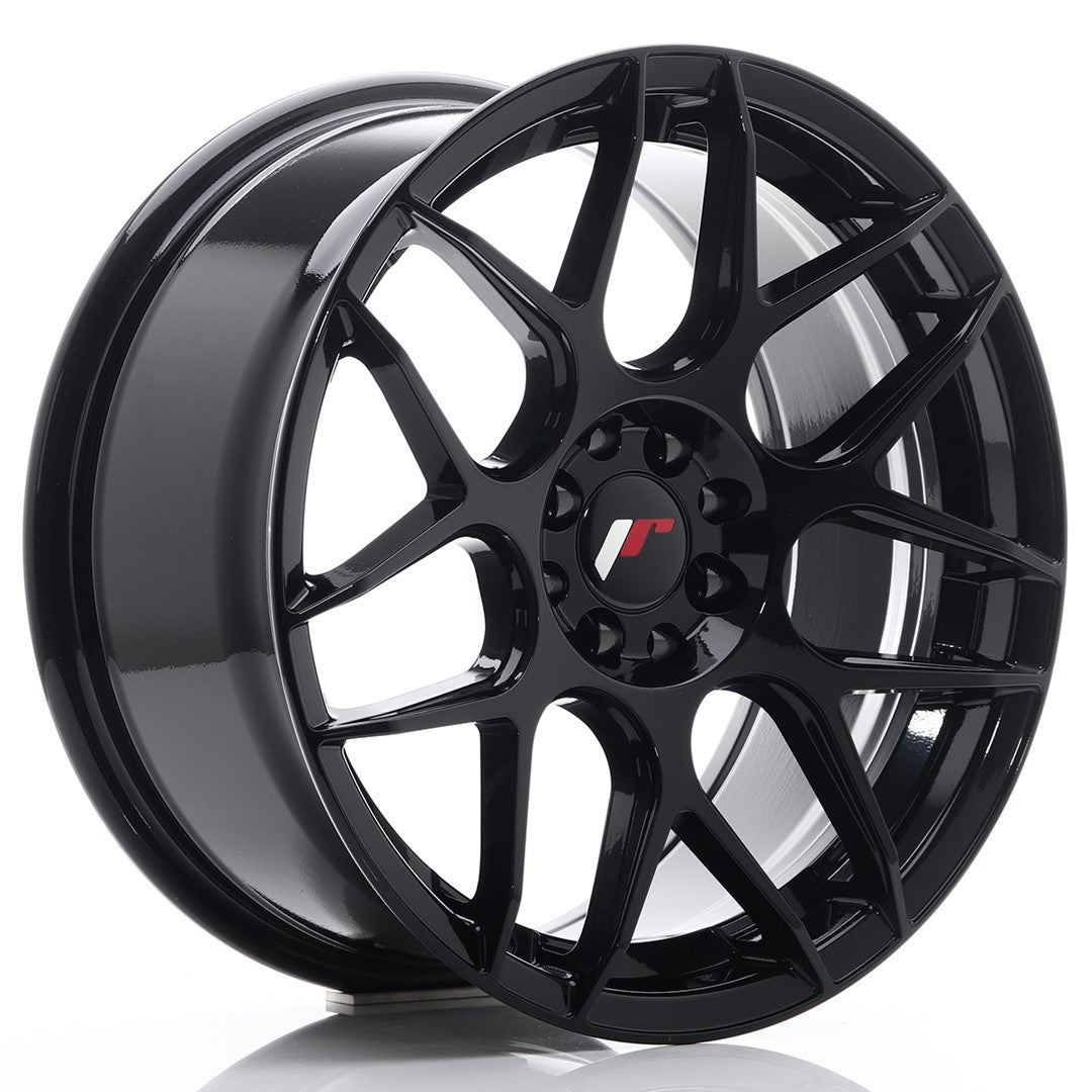 Japan Racing JR-18 17x8" 4x100/108 ET25, Noir Brillant