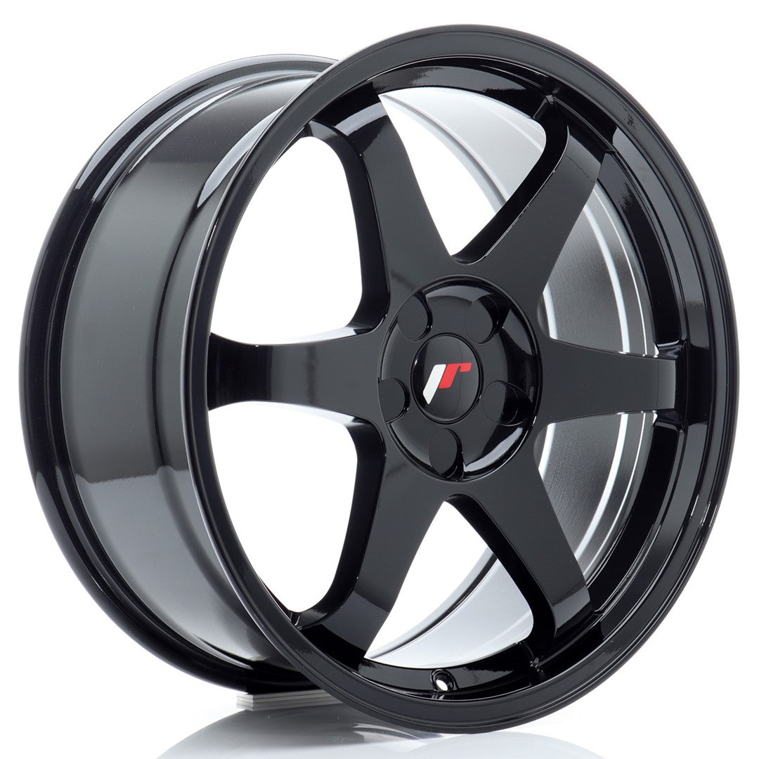 Japan Racing JR-3 19x8.5" (5 trous - sur mesure) ET20-42, Noir Brillant
