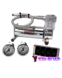 Kit Gestion Air Ride Manuelle 4 Voies — Inspiré Air Lift 27666 | Compresseur VIAIR 444C + Cuve 4 Gal