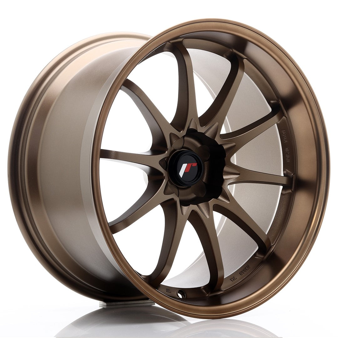 Japan Racing JR-5 19x10.5" (5 trous - sur mesure) ET12, Bronze Anodisé