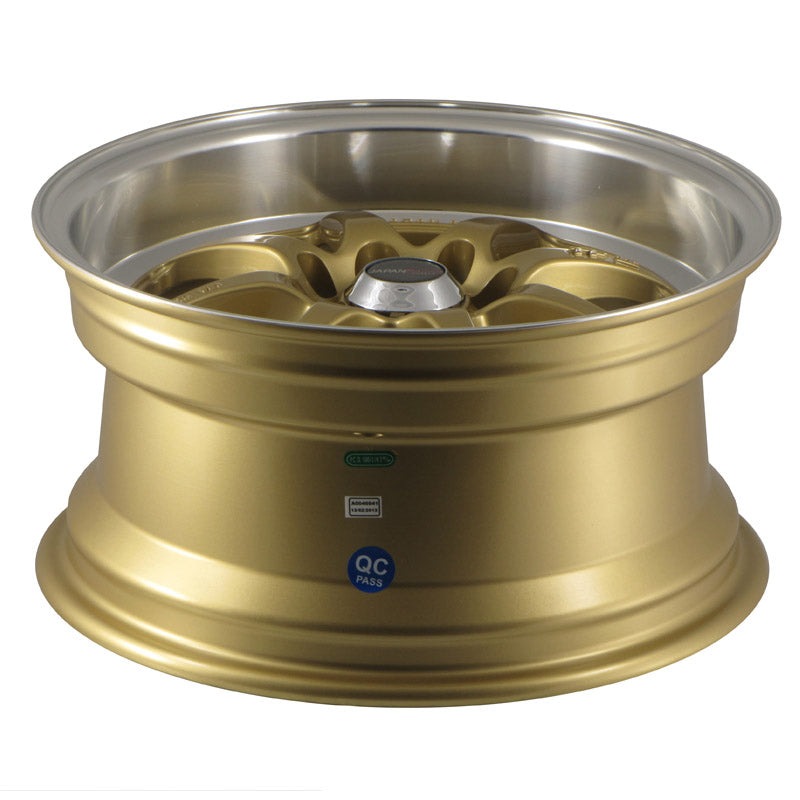 Japan Racing TF-2 15x7.5" 4x100/114.3 ET30, Dorée