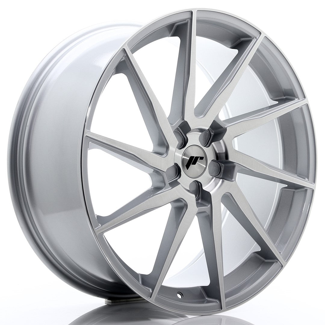 Japan Racing JR-36 Extreme Concave 23x10" (5 trous - sur mesure) ET30, Gris Argenté / Poli