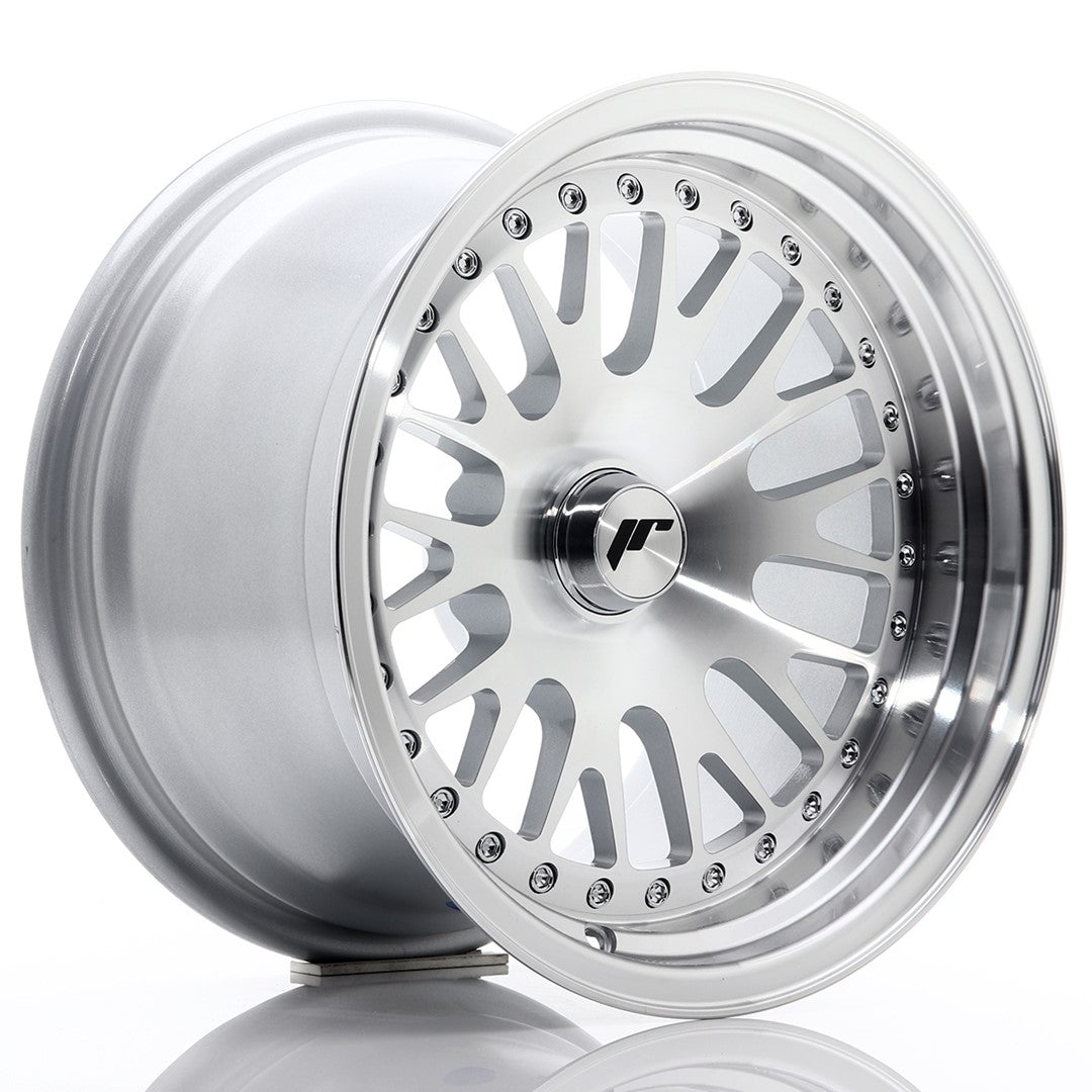 Japan Racing JR-10 15x9" (4 & 5 trous - sur mesure) ET0-20, Gris Argenté / Poli