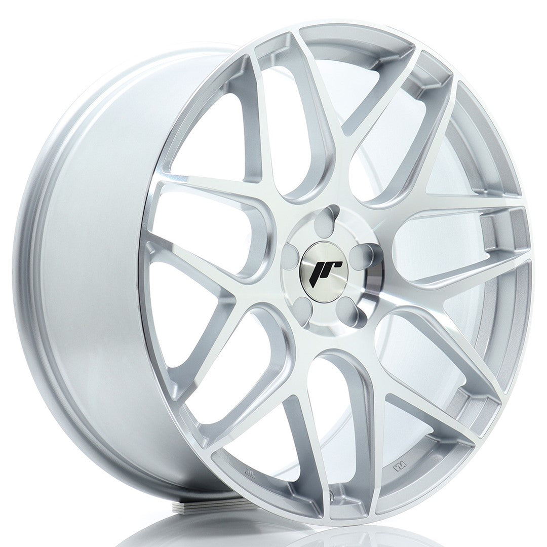 Japan Racing JR-18 Extreme Concave 20x9" (5 trous - sur mesure) ET20-40, Gris Argenté Poli