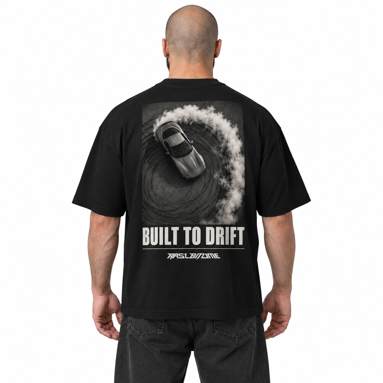 T-shirt oversize Built to Drift Rasl’Bitume Unisexe