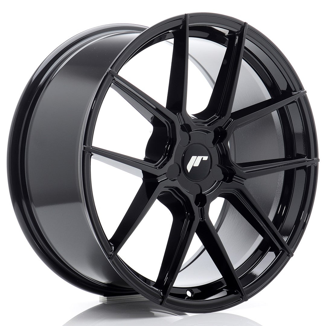 Japan Racing JR-30 19x8" (5 trous - sur mesure) ET20-40, Noir Brillant