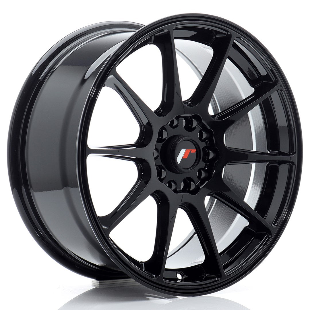 Japan Racing JR-11 17x8" 5x100/108 ET35, Noir Brillant