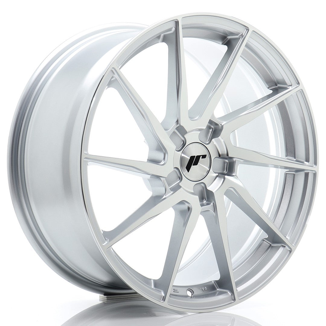 Japan Racing JR-36 19x8.5" (5 trous - sur mesure) ET20-45, Gris Argenté