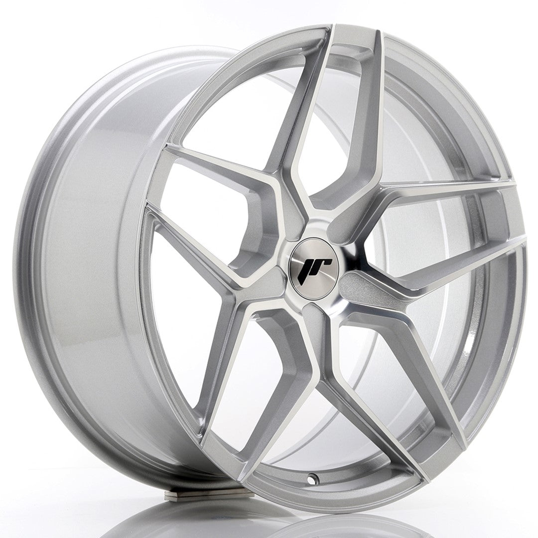 Japan Racing JR-34 Extreme Concave 19x9.5" (5 trous - sur mesure) ET20-40, Gris Argenté / Poli