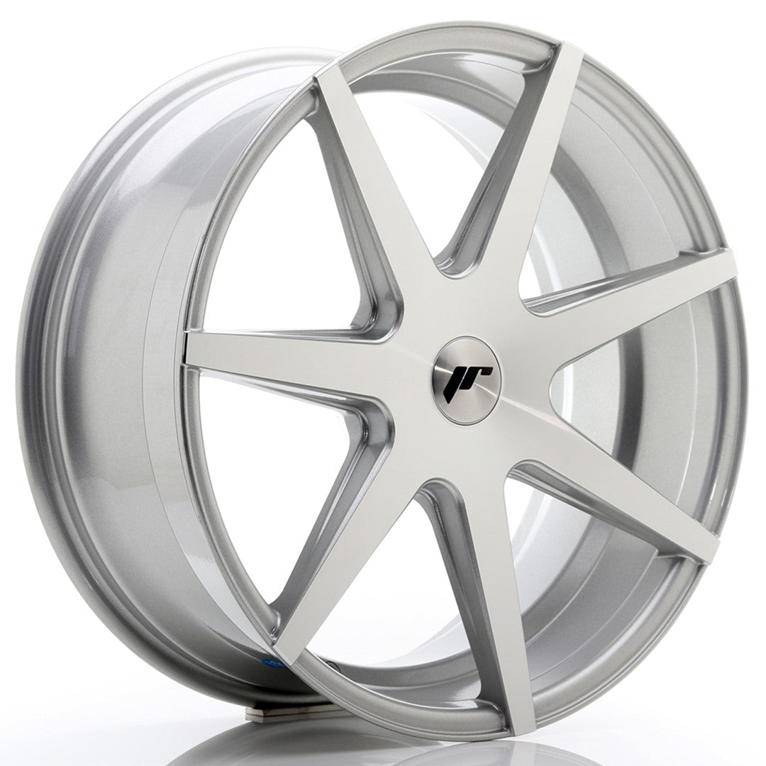 Japan Racing JR-20 20x8.5" (5 trous - sur mesure) ET20-40, Gris Argenté / Poli