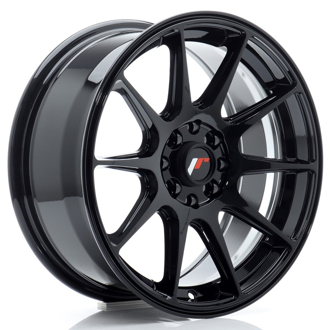 Japan Racing JR-11 16x7" 5x100/114.3 ET30, Noir Brillant