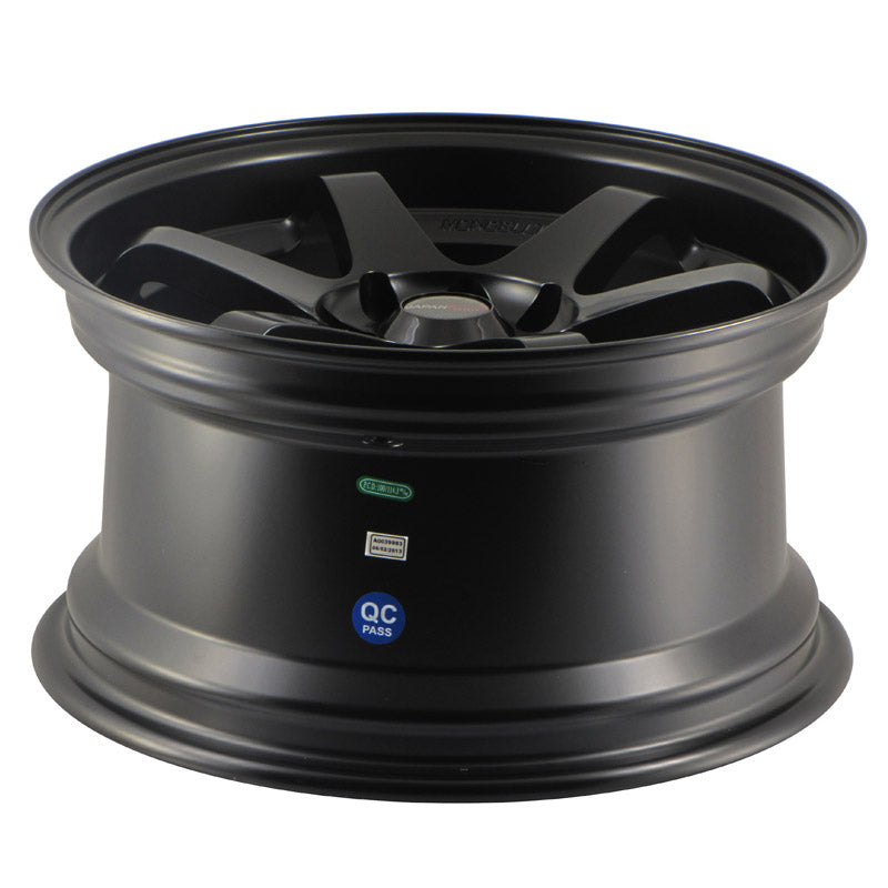 Japan Racing JR-3 15x8" 4x100/108 ET25, Noir Mat / Satiné