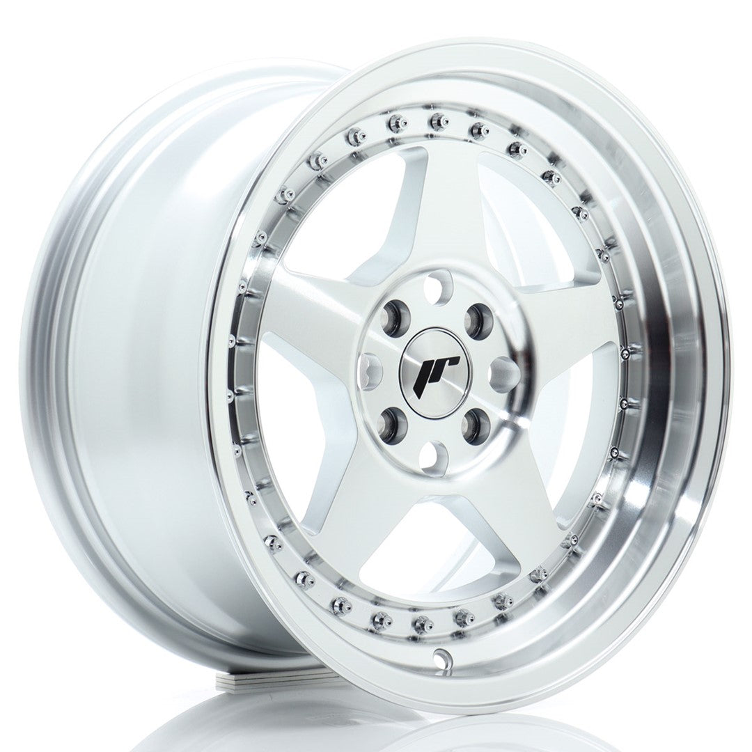 Japan Racing JR-6 16x8" 4x100 ET30, Gris Argenté Poli