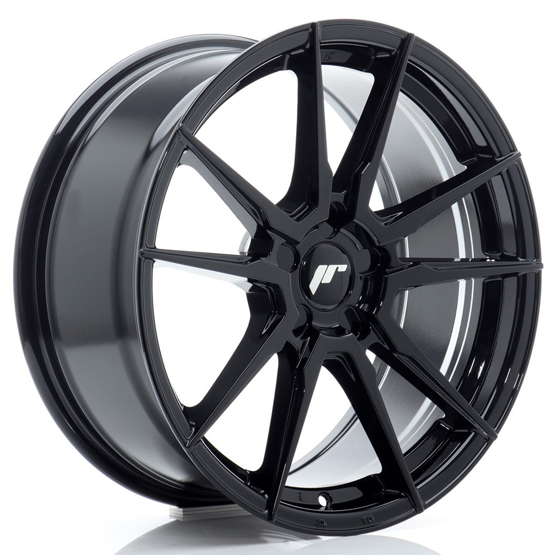Japan Racing JR-21 18x8" (5 trous - sur mesure) ET20-40, Noir Brillant